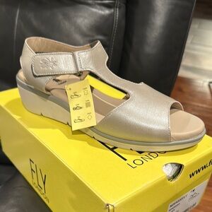 Fly London Women's Silver Sandals